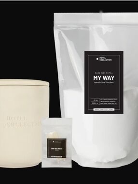 NWT Hotel Collection Sand Wax Starter Set in Cream & White